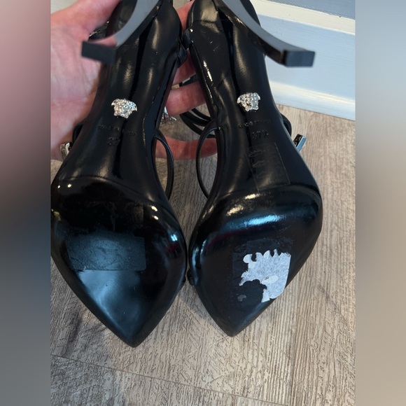Versace Pinpoint Cage Multi-Strap Stiletto Heels - Picture 13 of 13